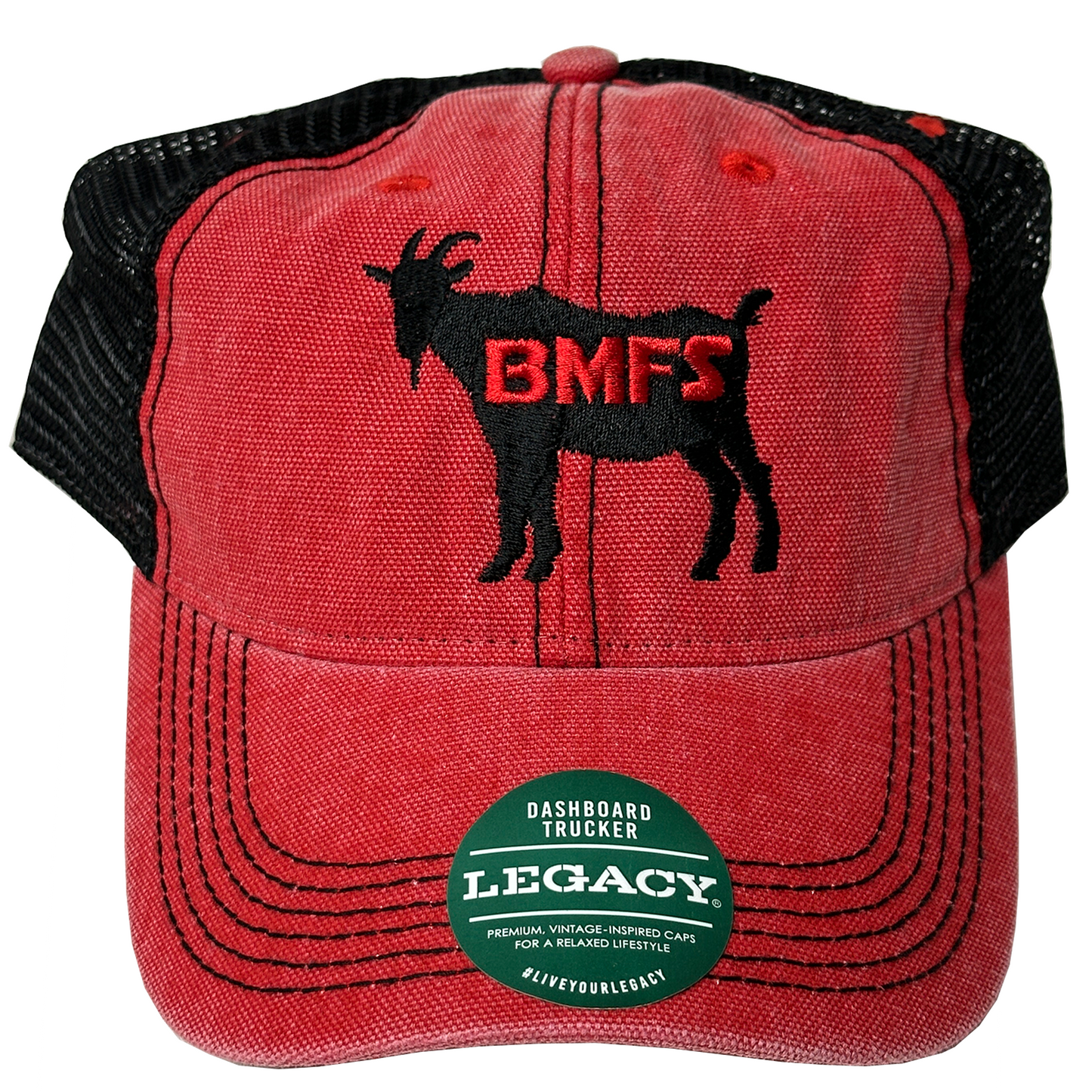 BMFS Goat Dashboard Trucker Red