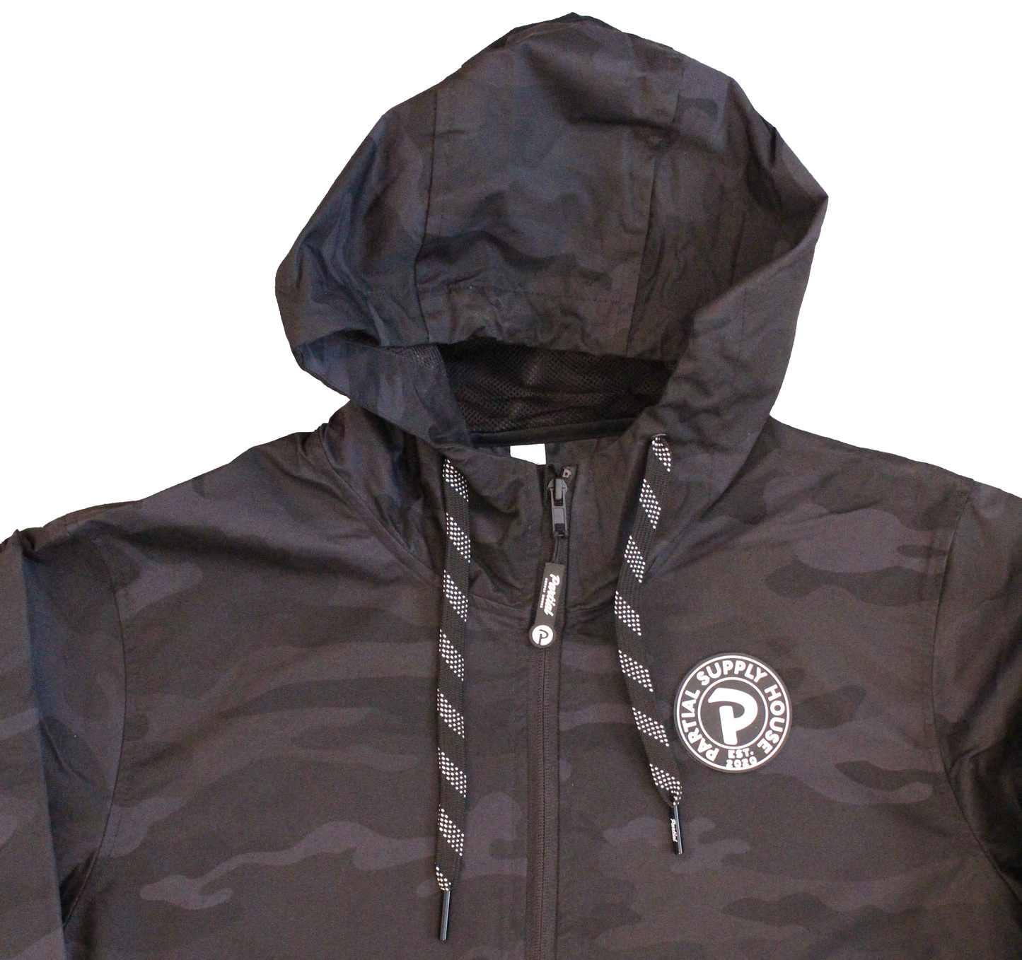 Black Camo Windbreaker