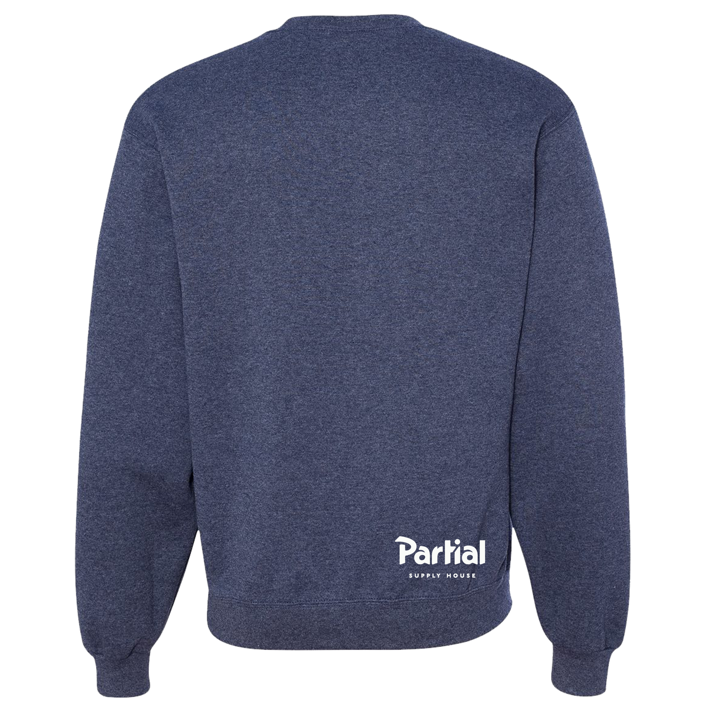 Partial Supply House Medallion Crewneck - Heather Navy