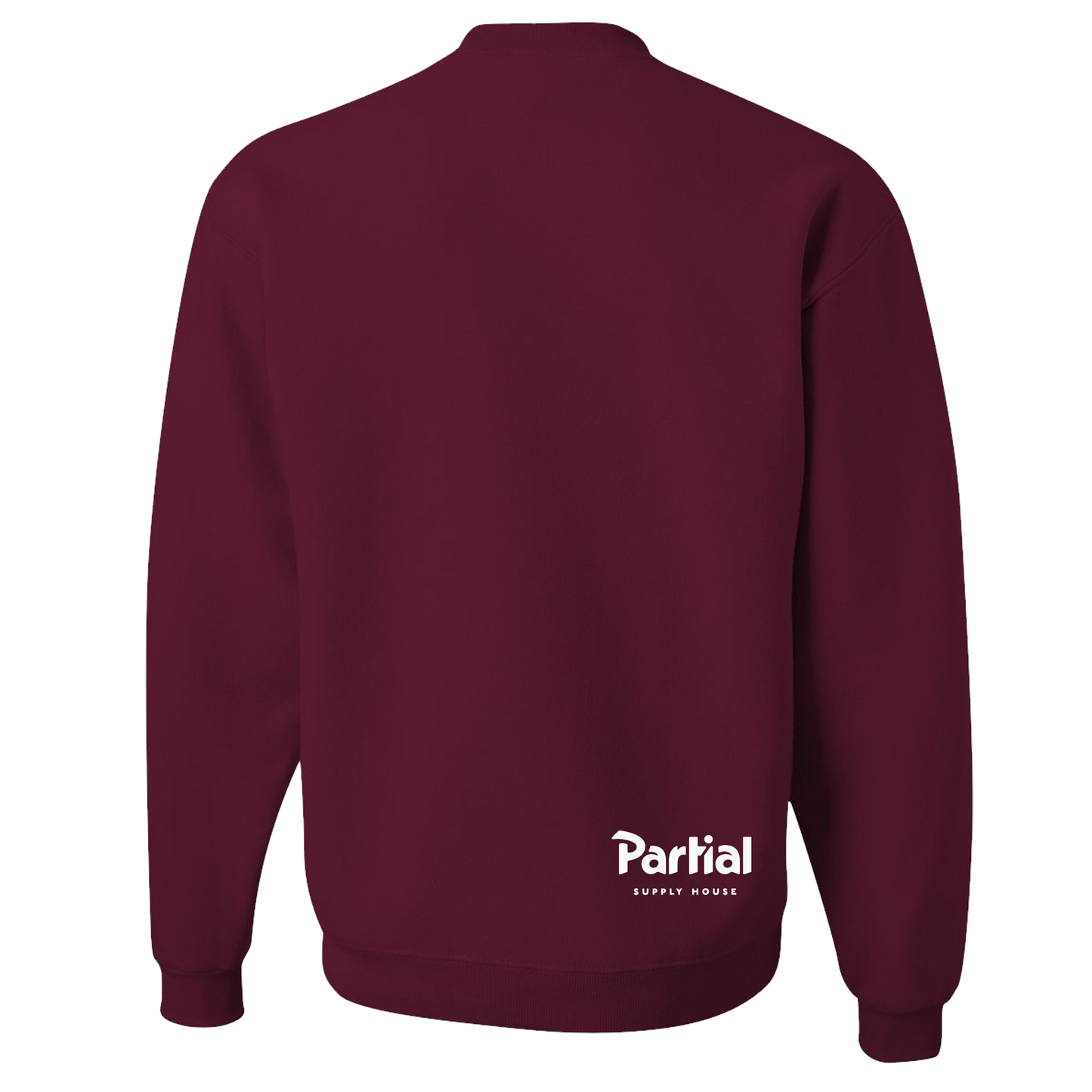 Partial Supply House Medallion Crewneck - Maroon