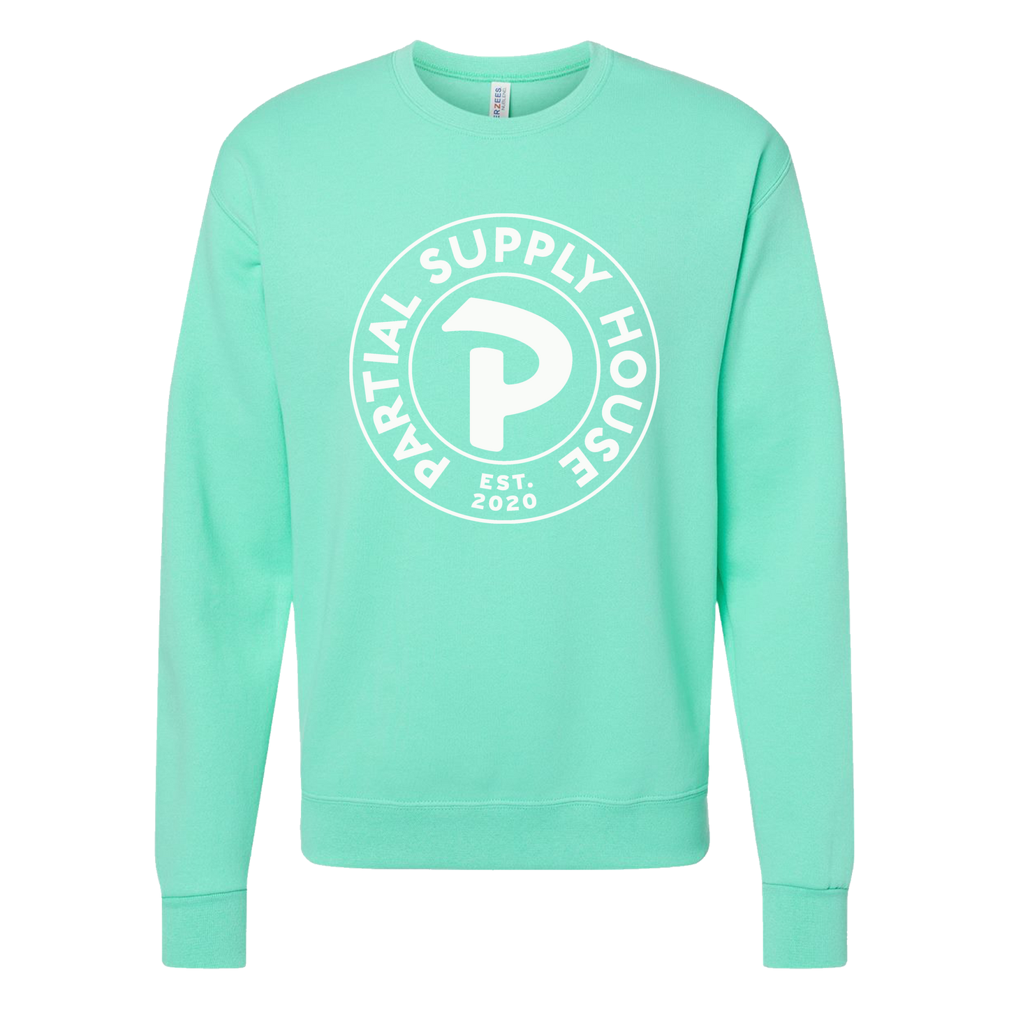 Partial Supply House Medallion Crewneck - Mint