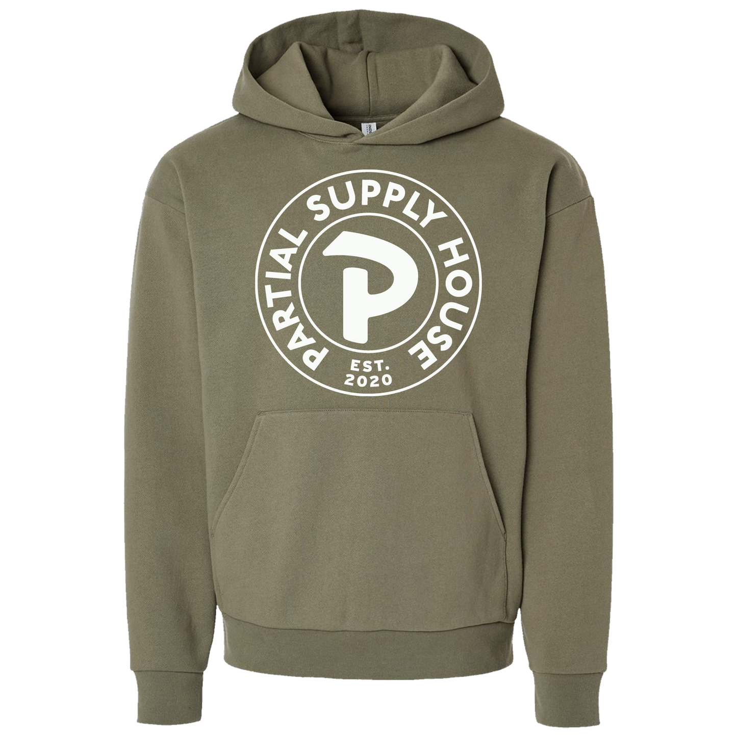 Partial Medallion Hoodie - Olive
