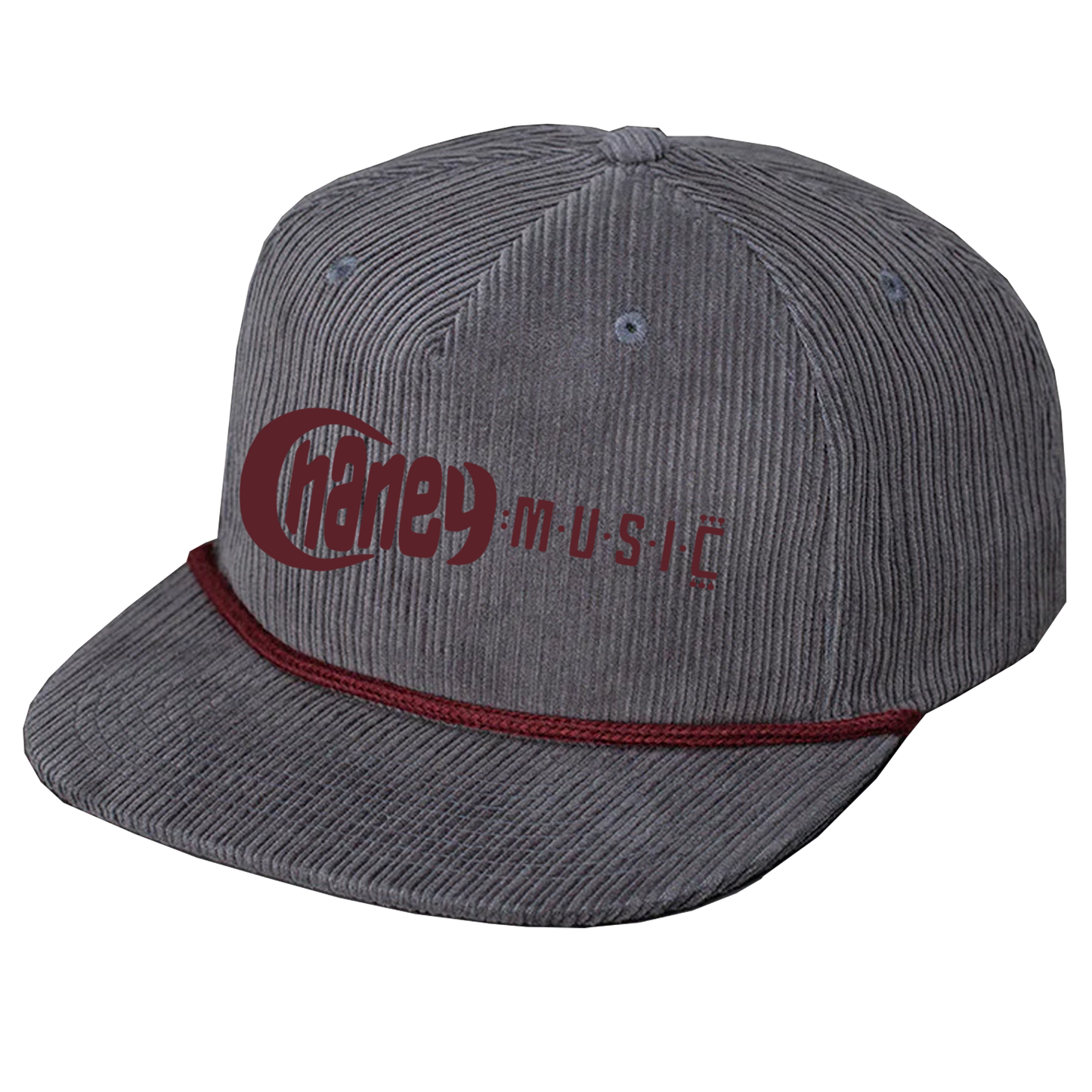 Chaney Music Gramps Corduroy Rope Hat - Charcoal/Maroon