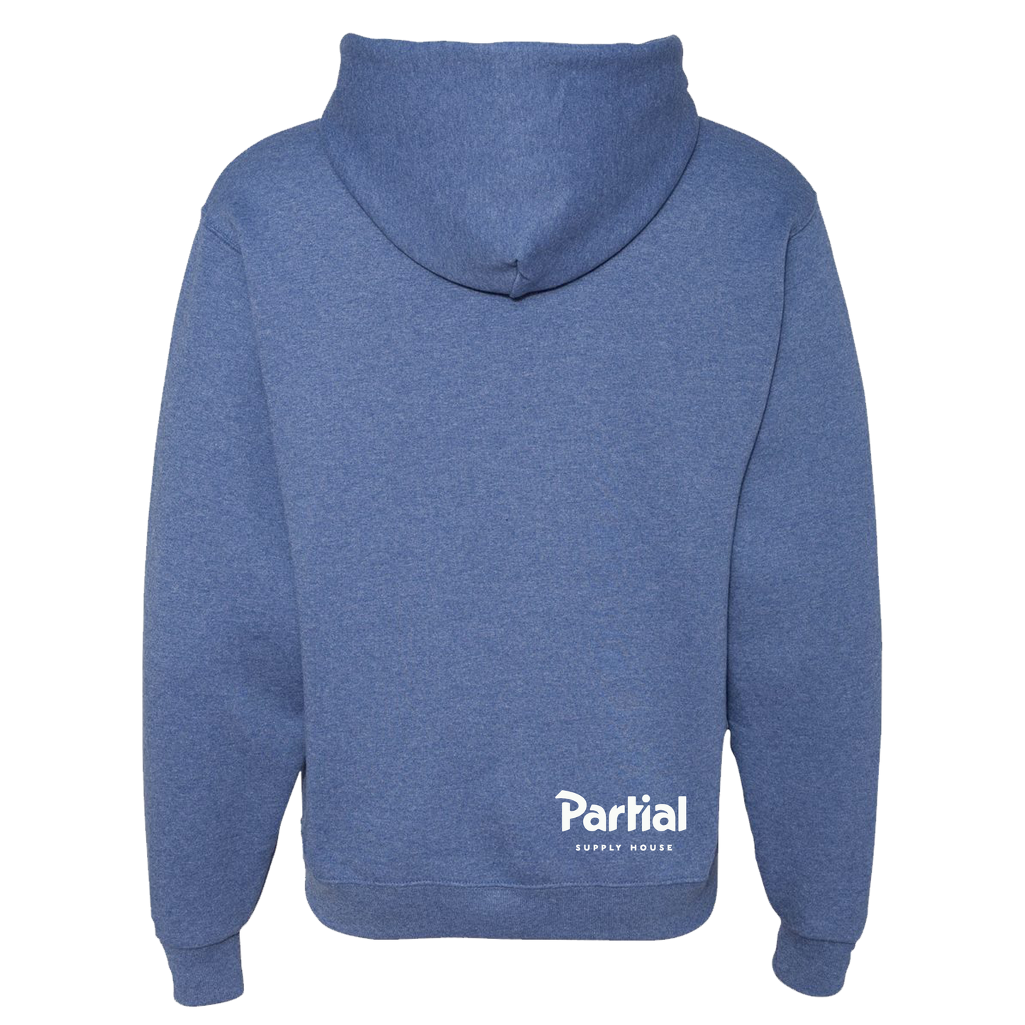 Partial Medallion Hoodie - Heather Blue