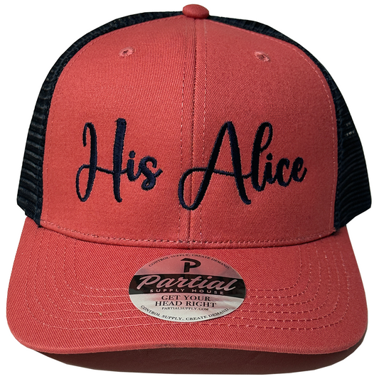 His Alice Trucker Hat
