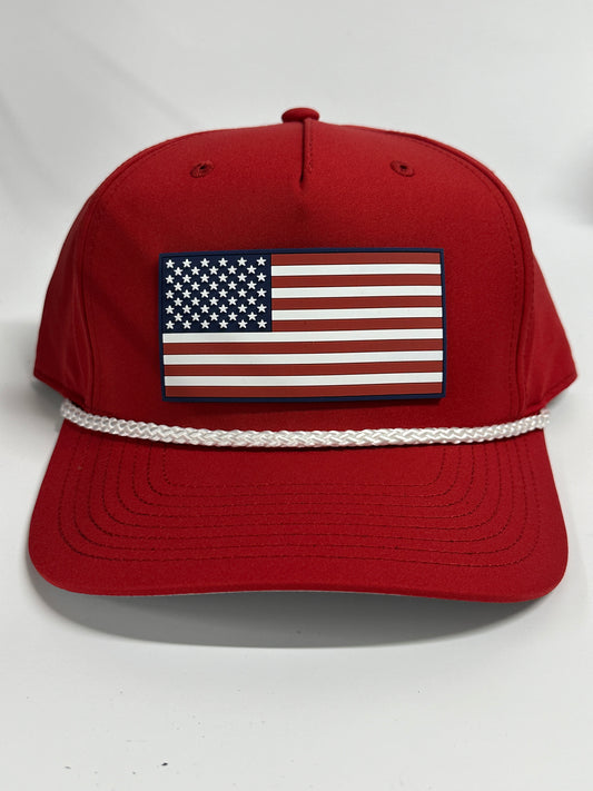 American Flag Rope Hat