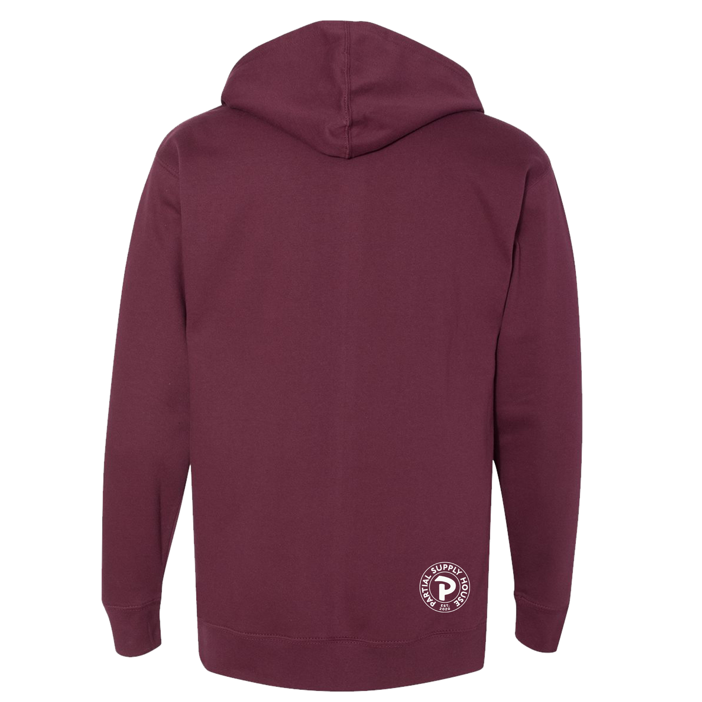 Partial Medallion Hoodie - Maroon