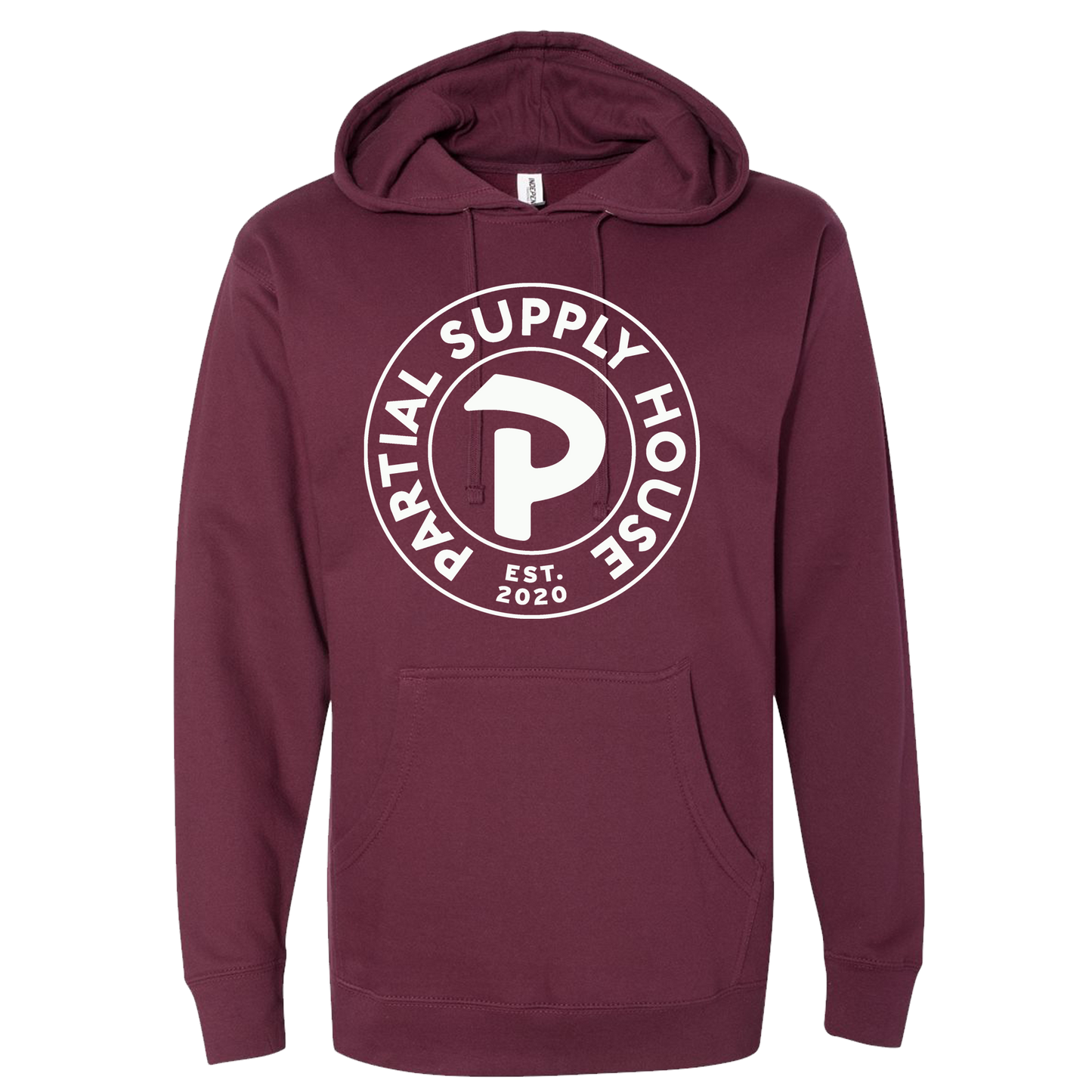 Partial Medallion Hoodie - Maroon