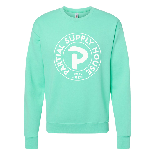 Partial Supply House Medallion Crewneck - Mint