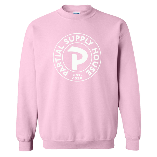 Partial Supply House Medallion Crewneck - Pink