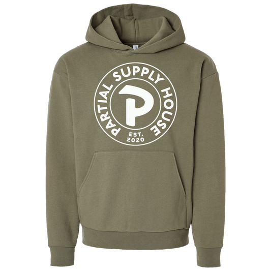 Partial Medallion Hoodie - Olive
