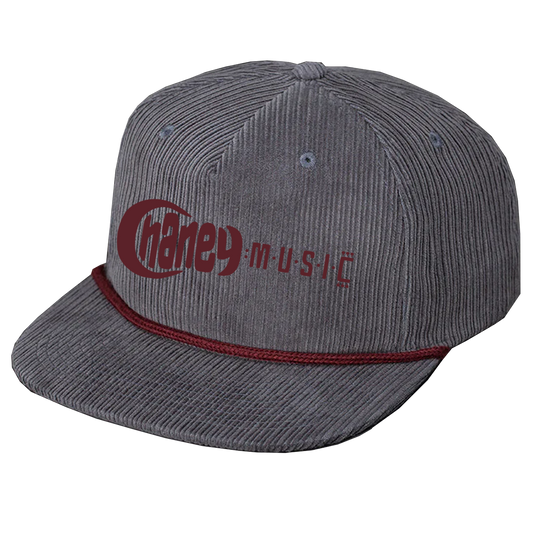 Chaney Music Gramps Corduroy Rope Hat - Charcoal/Maroon
